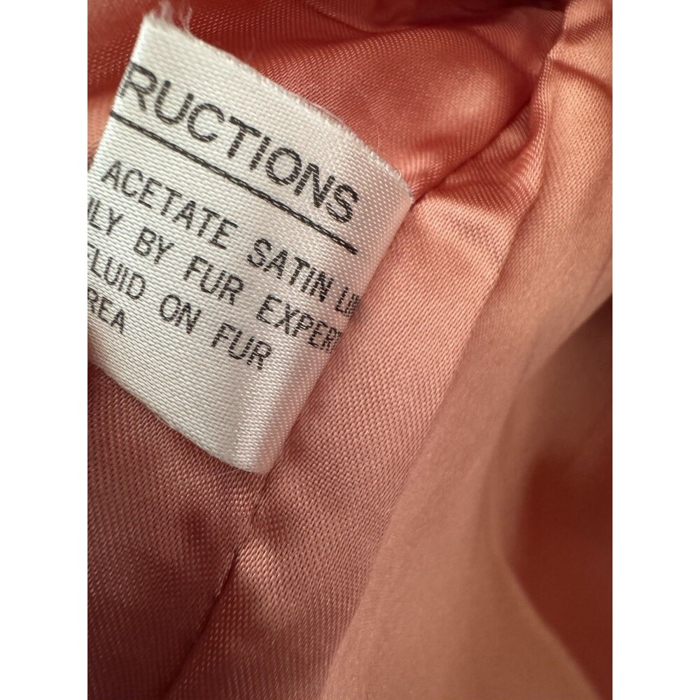 VTG Kamal Furs NWT Fluffy White Rabbit Fur Jacket Satin Lined Pockets Size L - Picture 13 of 13